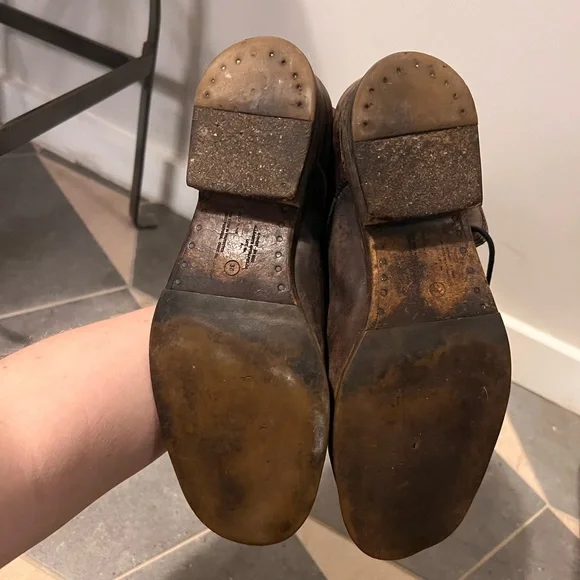 Allsaints rustic brown lace up boots. Size 7.5 - Picture 3 of 3